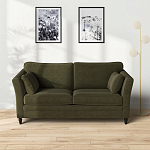 Диван с обивкой из велюра зеленый Gibbs Dark Green Sofa варинант исполнения - 6 | Loft Concept в Казани