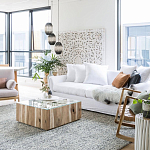 Подвесной светильник вертикальной овальной формы украшенный белыми круглыми бусинами Gradient Oval Pendant Lamp White варинант исполнения - 5 | Loft Concept в Казани