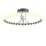Люстра кольцевая потолочная с круглыми плафонами белого цвета PEARLS Suspension 60 варинант исполнения - 1 | Loft Concept в Казани