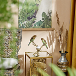 Подсвечник с двумя попугаями из фарфора на бронзовой ветке Eden Garden варинант исполнения - 6 | Loft Concept в Казани