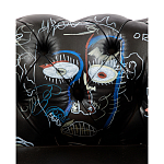 Кресло "Баския и Уорхол" Basquiat Warhol graffiti chair натуральная кожа варинант исполнения - 7 | Loft Concept в Казани