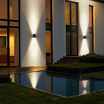 Уличный настенный светильник светодиодный конусообразной формы черного цвета из металла Urban Minimalist варинант исполнения - 6 | Loft Concept в Казани