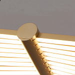 Люстра в виде распахнутых крыльев из тонких металлических планок Flight of Freedom варинант исполнения - 2 | Loft Concept в Казани