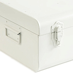 Металлический сундук Metal Chest White варинант исполнения - 3 | Loft Concept в Казани