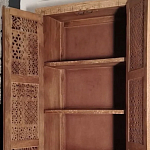 Этнический шкаф с орнаментом резьба из дерева Indian Antique Furniture варинант исполнения - 2 | Loft Concept в Казани