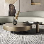 Комплект их 2-х круглых дизайнерских журнальных столов Difelap варинант исполнения - 1 | Loft Concept в Казани