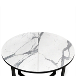 Стол обеденный раздвижной со столешницей белый мрамор Magali варинант исполнения - 6 | Loft Concept в Казани