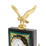 Настольный письменный набор из змеевика тёмно-зелёного цвета с декором в виде орла Successful Leader варинант исполнения - 3 | Loft Concept в Казани