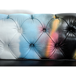 Диван в Лофт Честерфильд граффити из винтажной кожи GRAFFITI PARA Chesterfield варинант исполнения - 5 | Loft Concept в Казани