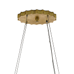 Люстра овальная в сочетании черного и золотого цвета Mesh Lighting варинант исполнения - 5 | Loft Concept в Казани