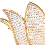 Люстра в форме тюльпана с лепестками из прозрачных стеклянных бусин Hanging Flowers варинант исполнения - 1 | Loft Concept в Казани