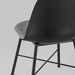 Стул из прочного пластика на металлическом основании Anora Black варинант исполнения - 6 | Loft Concept в Казани