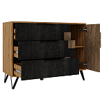 Комод с 3-мя ящиками и дверцей Stone Effect варинант исполнения - 3 | Loft Concept в Казани