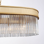 Люстра подвесная овальная со стеклянными трубками Длина 100 см Nembus варинант исполнения - 3 | Loft Concept в Казани