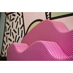 Дизайнерский модульный диван волнистой формы с цветным принтом Poltronova Superonda Sofa варинант исполнения - 11 | Loft Concept в Казани