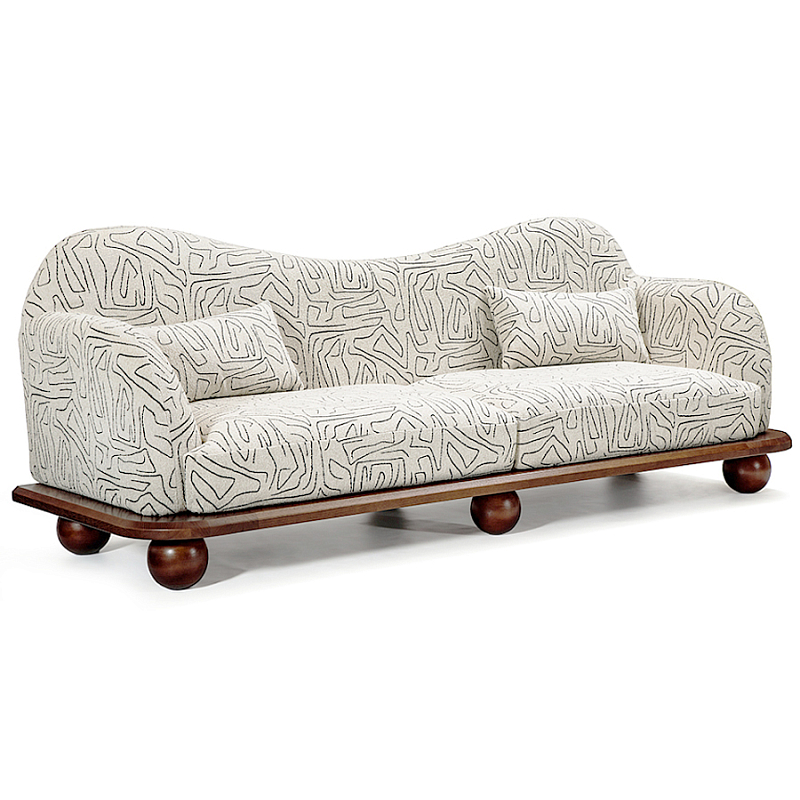 Диван Indra Sofa Молочный Коричневый в Казани | Loft Concept 