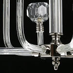 Люстра с 8-ю лампами и гранеными стеклянными плафонами Prism Gala варинант исполнения - 10 | Loft Concept в Казани