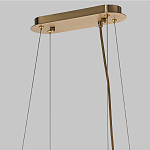 Люстра подвесная с овальными подвесками из стекла дымчатого цвета Harlow Crystal Round варинант исполнения - 6 | Loft Concept в Казани