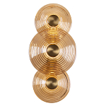 Бра со стеклянными плафонами янтарного цвета в форме дисков Savio Glass Disc варинант исполнения - 1 | Loft Concept в Казани