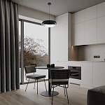 Подвесной светильник круглый черного цвета из металла  Vita Cuna варинант исполнения - 7 | Loft Concept в Казани