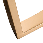 Консоль с белая овальная с мраморной столешницей Thoroughbass  варинант исполнения - 3 | Loft Concept в Казани