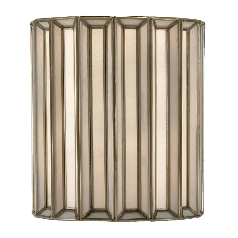 Бра настенное с фактурным каркасом Soft Glow Lamps Молочный Латунь в Казани | Loft Concept 