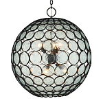 Люстра в форме шара из круглых декоративных элементов Circle of Light варинант исполнения - 1 | Loft Concept в Казани