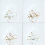 Плитка с узором Поганки варинант исполнения - 1 | Loft Concept в Казани