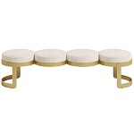 Дизайнерская Банкетка Leola латунь  варинант исполнения - 2 | Loft Concept в Казани