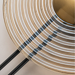 Бра с янтарным стеклянным диском и золотистыми акцентами Savio Glass Disc варинант исполнения - 4 | Loft Concept в Казани