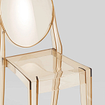 Прозрачный стул с янтарным оттенком LOUIS GHOST CHAIR варинант исполнения - 7 | Loft Concept в Казани