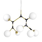 Люстра с 7-ю белыми шарообразными плафонами Natural Concepts варинант исполнения - 1 | Loft Concept в Казани