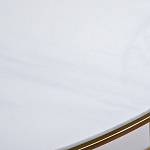 Консоль приставная полукруглая на основании золотого цвета Interior Accent варинант исполнения - 3 | Loft Concept в Казани