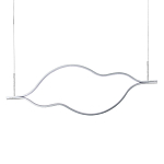 Подвесной светильник волнообразный изогнутый на двух тросах 123 см Spiral Lighting варинант исполнения - 1 | Loft Concept в Казани