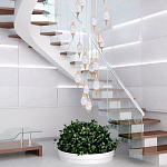 Большая каскадная люстра с хрустальными подвесками Esme Drops Crystal Brass Cascade Chandelier 25 варинант исполнения - 2 | Loft Concept в Казани