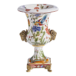 Ваза из фарфора с бронзовыми Овнами Bronze Aries варинант исполнения - 2 | Loft Concept в Казани