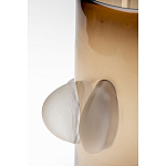 Ваза коричневая Forma Mare со стеклянными вставками варинант исполнения - 3 | Loft Concept в Казани