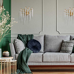 Бра золотого цвета с ветвями и хрустальными подвесками FAIRYTREE Light варинант исполнения - 8 | Loft Concept в Казани