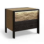 Тумба 2 ящика с подсветкой на рельефном фасаде Warm Industrial варинант исполнения - 3 | Loft Concept в Казани