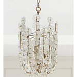 Подвесной светильник декорированный цветами из стекла Lightness of Flowers варинант исполнения - 3 | Loft Concept в Казани