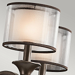 Люстра с белыми тканевыми абажурами в прозрачных стеклянных цилиндрах Kichler варинант исполнения - 21 | Loft Concept в Казани