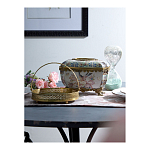 Блюдо фарфоровое с бронзовой ручкой Paradise Dish with Handle варинант исполнения - 2 | Loft Concept в Казани