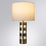 Настольная лампа с цилиндрическим основанием и белым абажуром Crystal Harmony  варинант исполнения - 1 | Loft Concept в Казани