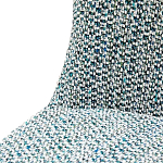 Дизайнерское мягкое кресло без подлокотников в голубой пестрой обивке Roux Armchair варинант исполнения - 6 | Loft Concept в Казани