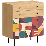 Комод с принтом на ящиках Elise Chest of Drawers варинант исполнения - 7 | Loft Concept в Казани