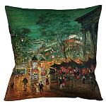 Подушка декоративная Париж ночной Impressionism in Art варинант исполнения - 1 | Loft Concept в Казани