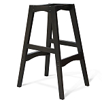 Барный стул со спинкой и подлокотниками на 4-х деревянных ножках Douglas Rhombus Бирюзовый Велюр варинант исполнения - 3 | Loft Concept в Казани