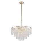 Люстра многоярусная с каскадами кристаллов Crystal Rains варинант исполнения - 2 | Loft Concept в Казани