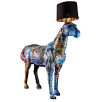 Большой Торшер Лошадь с ручной авторской росписью Feral Stallion варинант исполнения - 2 | Loft Concept в Казани