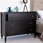 Комод с 3 ящиками Blues Black варинант исполнения - 2 | Loft Concept в Казани